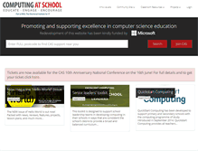 Tablet Screenshot of computingatschool.org.uk